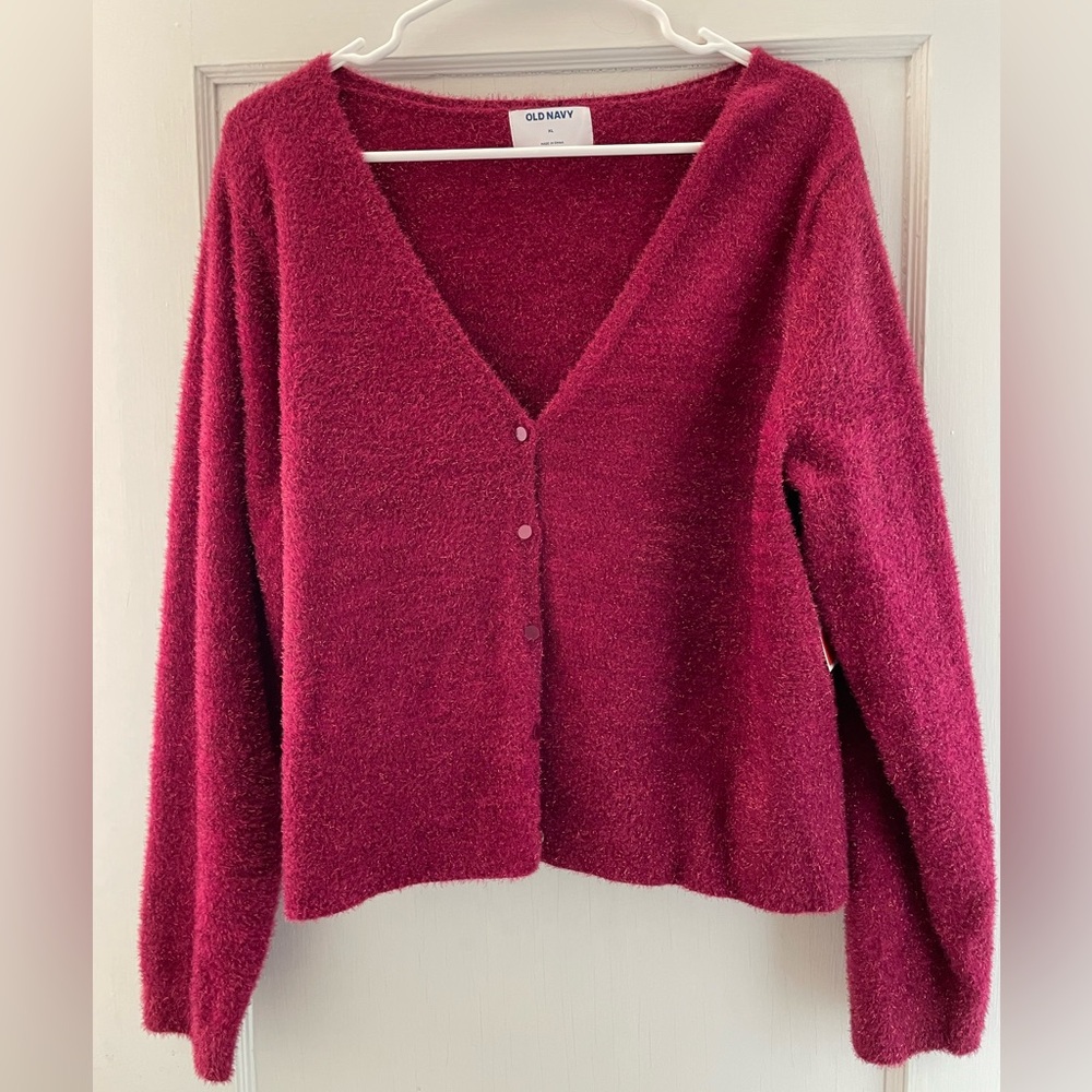 Brand New! Pink sparkle cardigan!